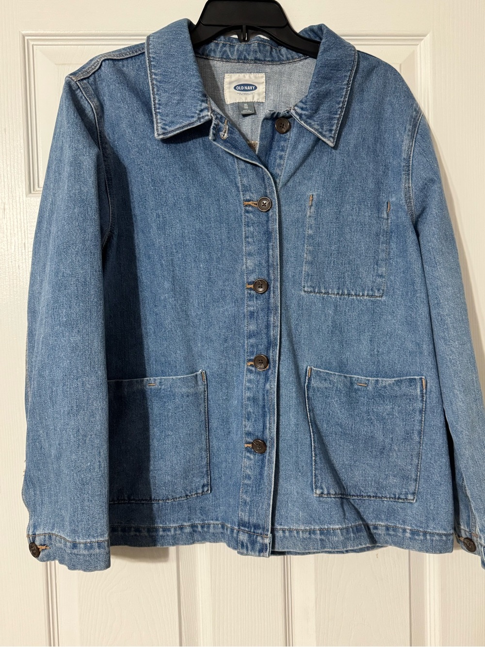 Old Navy Light Blue Denim Button-Up Jacket